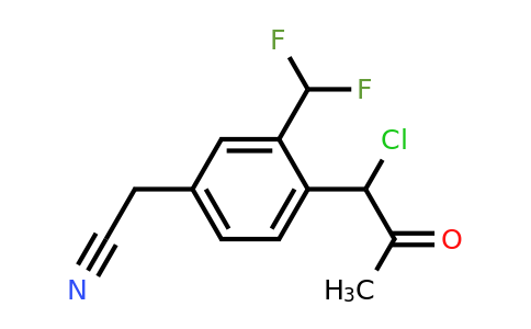 1806556-50-2 | 4-(1-Chloro-2-oxopropyl)-3-(difluoromethyl)phenylacetonitrile