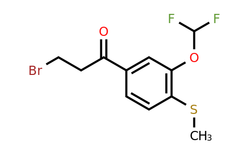 1806557-15-2 | 3-Bromo-1-(3-(difluoromethoxy)-4-(methylthio)phenyl)propan-1-one