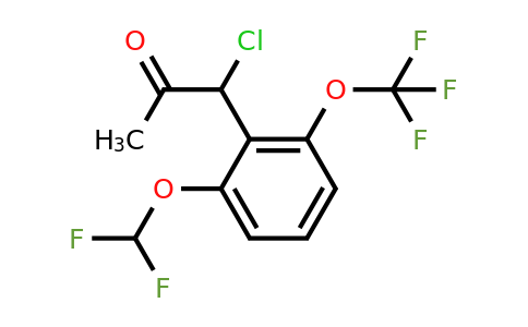 1806557-77-6 | 1-Chloro-1-(2-(difluoromethoxy)-6-(trifluoromethoxy)phenyl)propan-2-one