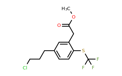 1806558-15-5 | Methyl 5-(3-chloropropyl)-2-(trifluoromethylthio)phenylacetate