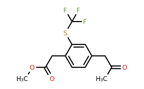 1806558-61-1 | Methyl 4-(2-oxopropyl)-2-(trifluoromethylthio)phenylacetate