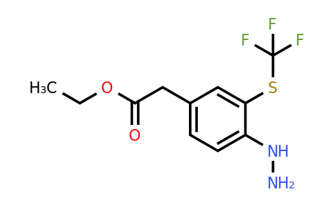 1806558-87-1 | Ethyl 4-hydrazinyl-3-(trifluoromethylthio)phenylacetate
