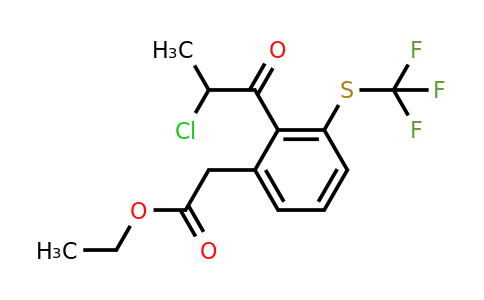 1806559-26-1 | Ethyl 2-(2-chloropropanoyl)-3-(trifluoromethylthio)phenylacetate