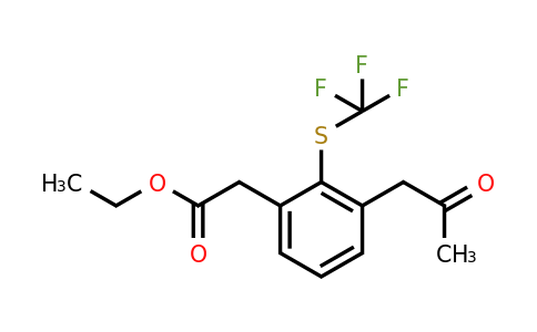 1806559-46-5 | Ethyl 3-(2-oxopropyl)-2-(trifluoromethylthio)phenylacetate