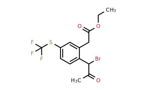 1806559-52-3 | Ethyl 2-(1-bromo-2-oxopropyl)-5-(trifluoromethylthio)phenylacetate
