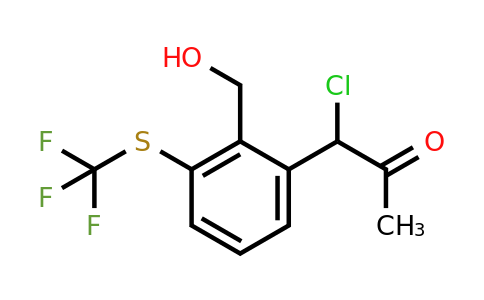 1806559-54-5 | 2-(1-Chloro-2-oxopropyl)-6-(trifluoromethylthio)benzylalcohol