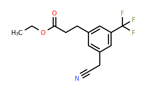 1806559-57-8 | Ethyl 3-(3-(cyanomethyl)-5-(trifluoromethyl)phenyl)propanoate