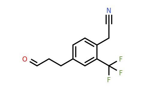 1806559-76-1 | 4-(3-Oxopropyl)-2-(trifluoromethyl)phenylacetonitrile