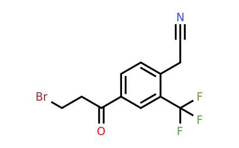 1806559-87-4 | 4-(3-Bromopropanoyl)-2-(trifluoromethyl)phenylacetonitrile