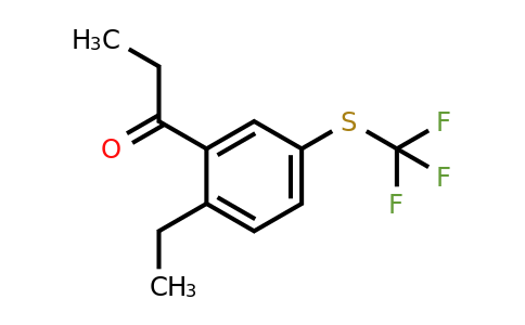 1806559-93-2 | 1-(2-Ethyl-5-(trifluoromethylthio)phenyl)propan-1-one