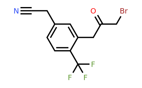 1806560-10-0 | 3-(3-Bromo-2-oxopropyl)-4-(trifluoromethyl)phenylacetonitrile