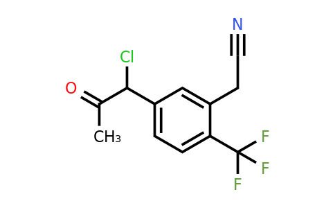 1806560-15-5 | 5-(1-Chloro-2-oxopropyl)-2-(trifluoromethyl)phenylacetonitrile