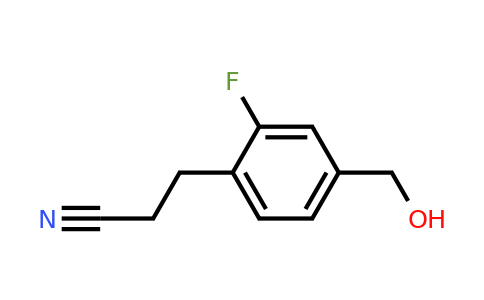 1806560-90-6 | 3-(2-Fluoro-4-(hydroxymethyl)phenyl)propanenitrile