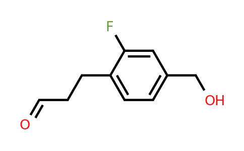 1806560-96-2 | 3-(2-Fluoro-4-(hydroxymethyl)phenyl)propanal