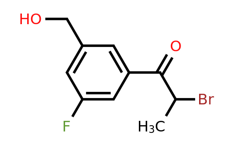 1806561-09-0 | 2-Bromo-1-(3-fluoro-5-(hydroxymethyl)phenyl)propan-1-one