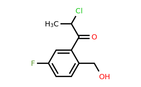 1806561-25-0 | 2-Chloro-1-(5-fluoro-2-(hydroxymethyl)phenyl)propan-1-one