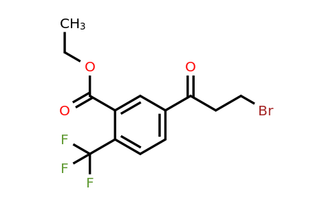 1806561-37-4 | Ethyl 5-(3-bromopropanoyl)-2-(trifluoromethyl)benzoate