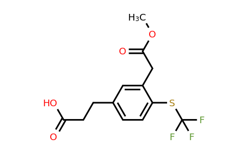 1806564-88-4 | Methyl 5-(2-carboxyethyl)-2-(trifluoromethylthio)phenylacetate