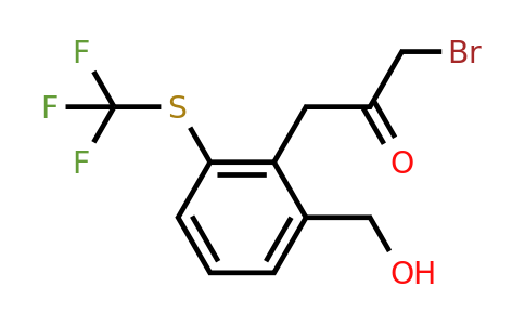 1806565-34-3 | 2-(3-Bromo-2-oxopropyl)-3-(trifluoromethylthio)benzylalcohol