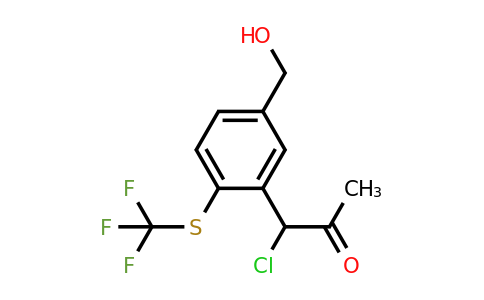 1806565-44-5 | 3-(1-Chloro-2-oxopropyl)-4-(trifluoromethylthio)benzylalcohol