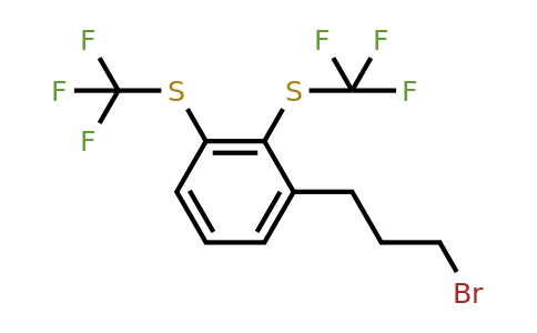 1806566-37-9 | 2,3-Bis(trifluoromethylthio)(3-bromopropyl)benzene