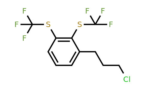 1806566-43-7 | 2,3-Bis(trifluoromethylthio)(3-chloropropyl)benzene