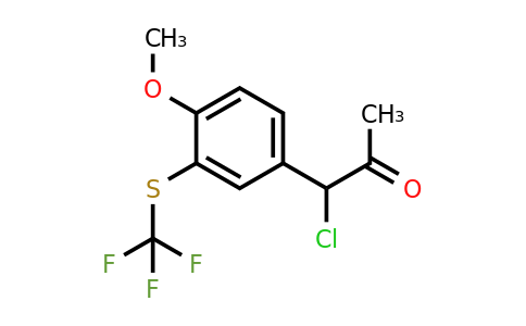 1806566-49-3 | 4-(1-Chloro-2-oxopropyl)-2-(trifluoromethylthio)anisole