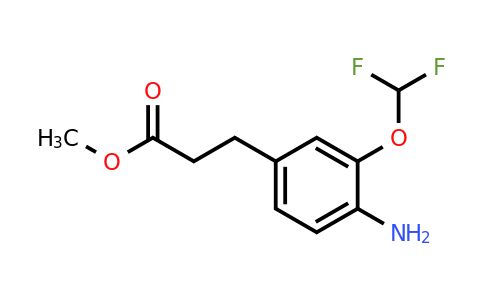 1806568-85-3 | Methyl 3-(4-amino-3-(difluoromethoxy)phenyl)propanoate
