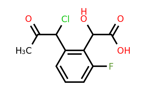 1806570-89-7 | 2-(1-Chloro-2-oxopropyl)-6-fluoromandelic acid