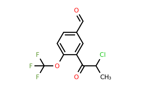 1806571-14-1 | 3-(2-Chloropropanoyl)-4-(trifluoromethoxy)benzaldehyde