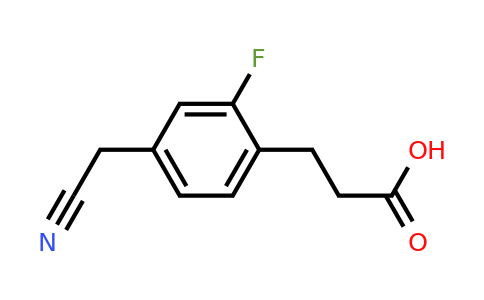 1806571-15-2 | 4-(2-Carboxyethyl)-3-fluorophenylacetonitrile