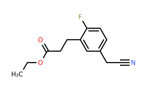 1806571-22-1 | Ethyl 3-(5-(cyanomethyl)-2-fluorophenyl)propanoate