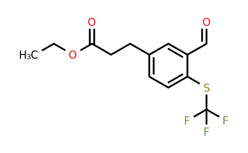 1806571-60-7 | Ethyl 3-(3-formyl-4-(trifluoromethylthio)phenyl)propanoate