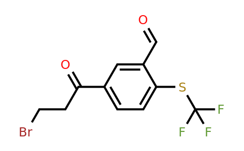 5-(3-Bromopropanoyl)-2-(trifluoromethylthio)benzaldehyde
