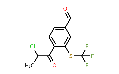 1806571-99-2 | 4-(2-Chloropropanoyl)-3-(trifluoromethylthio)benzaldehyde