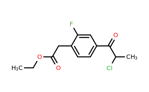 1806572-17-7 | Ethyl 4-(2-chloropropanoyl)-2-fluorophenylacetate