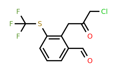 1806572-31-5 | 2-(3-Chloro-2-oxopropyl)-3-(trifluoromethylthio)benzaldehyde