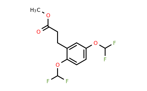 1806572-33-7 | Methyl (2,5-bis(difluoromethoxy)phenyl)propanoate