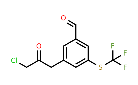 1806572-36-0 | 3-(3-Chloro-2-oxopropyl)-5-(trifluoromethylthio)benzaldehyde
