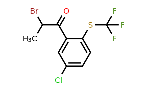 1806573-88-5 | 2-Bromo-1-(5-chloro-2-(trifluoromethylthio)phenyl)propan-1-one