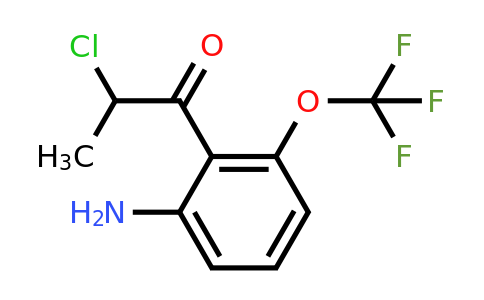 1806575-50-7 | 1-(2-Amino-6-(trifluoromethoxy)phenyl)-2-chloropropan-1-one