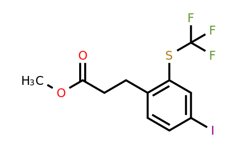 1806575-78-9 | Methyl 3-(4-iodo-2-(trifluoromethylthio)phenyl)propanoate