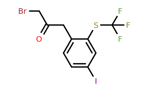 1806576-06-6 | 1-Bromo-3-(4-iodo-2-(trifluoromethylthio)phenyl)propan-2-one