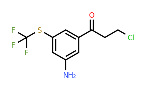 1806577-24-1 | 1-(3-Amino-5-(trifluoromethylthio)phenyl)-3-chloropropan-1-one
