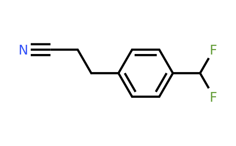 (4-(Difluoromethyl)phenyl)propanenitrile
