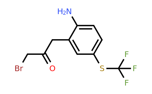 1806577-46-7 | 1-(2-Amino-5-(trifluoromethylthio)phenyl)-3-bromopropan-2-one