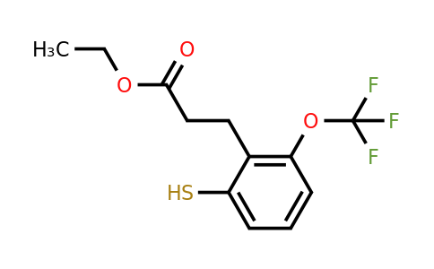 1806577-81-0 | Ethyl 3-(2-mercapto-6-(trifluoromethoxy)phenyl)propanoate
