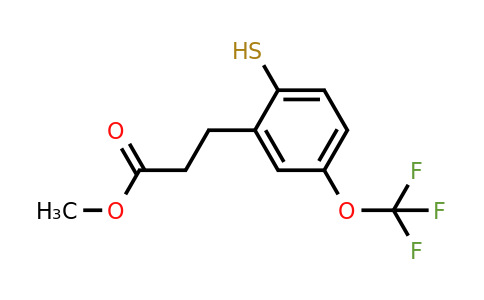 1806577-89-8 | Methyl 3-(2-mercapto-5-(trifluoromethoxy)phenyl)propanoate