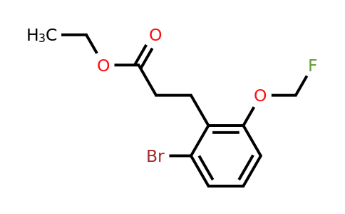 1806578-41-5 | Ethyl 3-(2-bromo-6-(fluoromethoxy)phenyl)propanoate