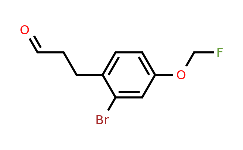 1806578-53-9 | 3-(2-Bromo-4-(fluoromethoxy)phenyl)propanal
